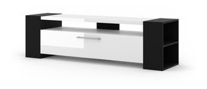 TV szekrény/asztal Liwi (fekete + fényes fehér)