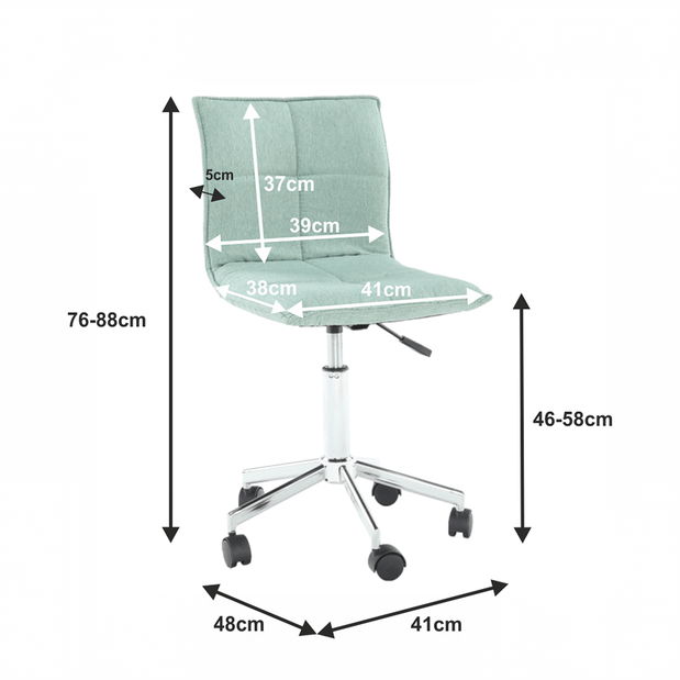 Uredska stolica Apavu (boja mentola) 