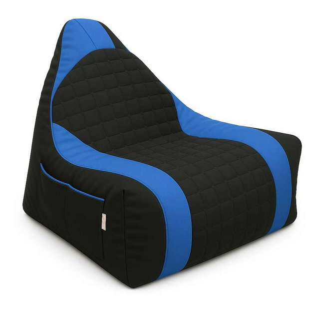 Sedací vak Grizly (modrá + čierna)