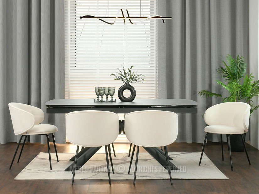 Scaun Carmen (crem + auriu)