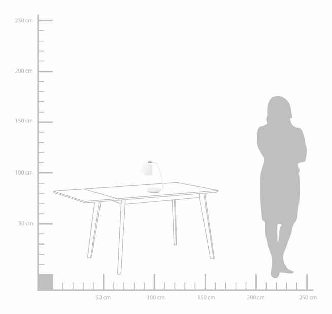 Asztali lámpa Ulsan (fehér)