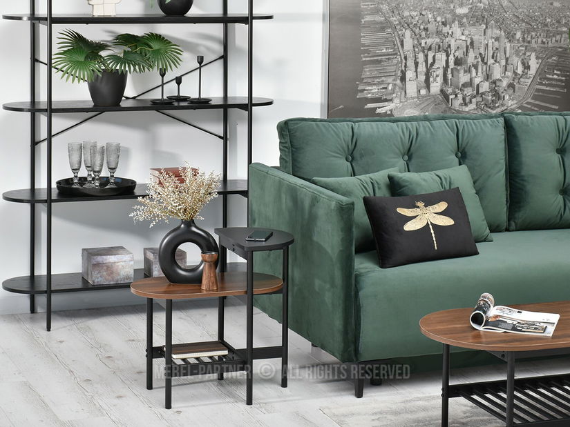 Măsuță de cafea Lorelail S (nuc + negru)