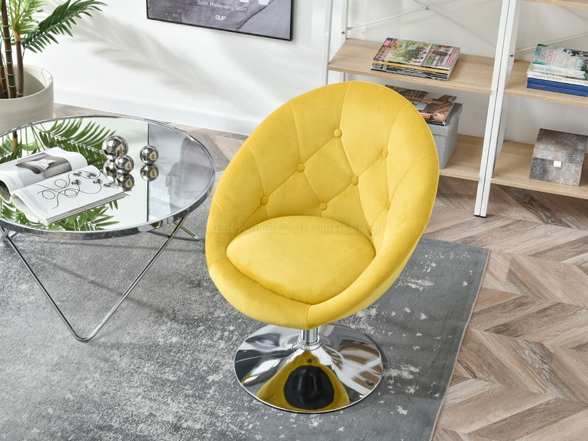 Fotelja Lush 3 (žuta + crna)