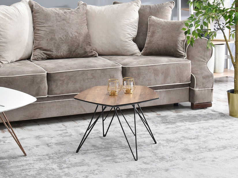 Konferenčný stolík Petal Zest Xl2(biela + čierna)