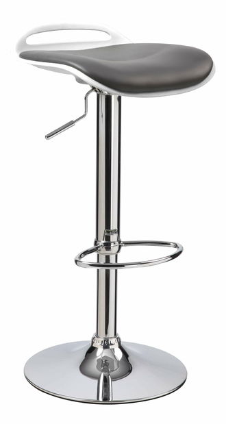 Barová stolička H-60 (čierna + biela)