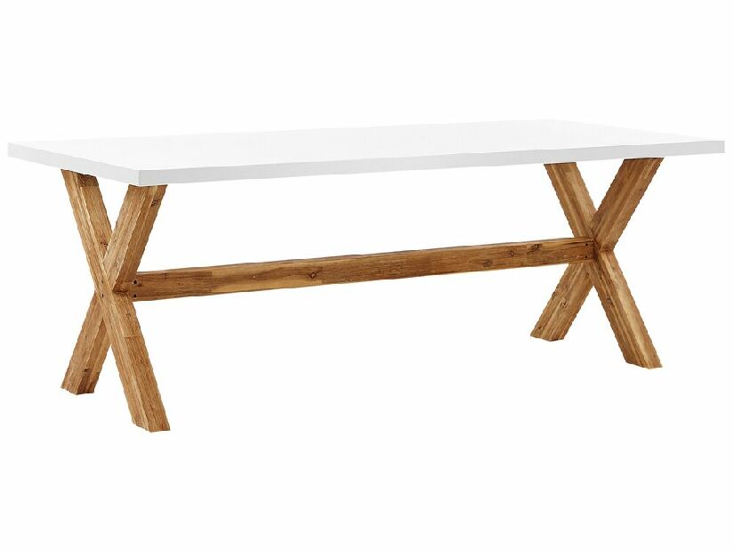 Set mobilier de grădină Olga (lemn + alb)