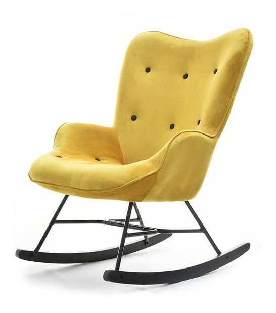 Kreslo Sibyla (žltá + buk biely)