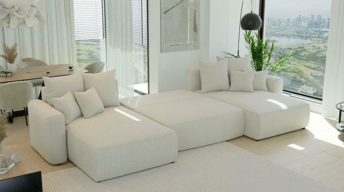 Kutna garnitura Baria U (bež)