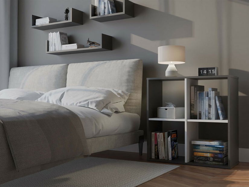 Regál Metros 2 (antracit + biela)