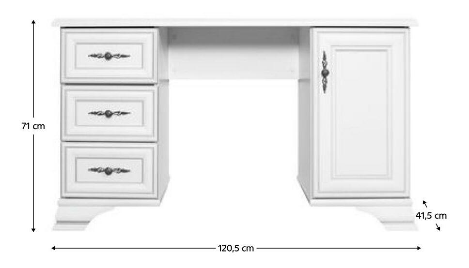 Fésülködőasztal Kuito TOL (alpesi fehér)