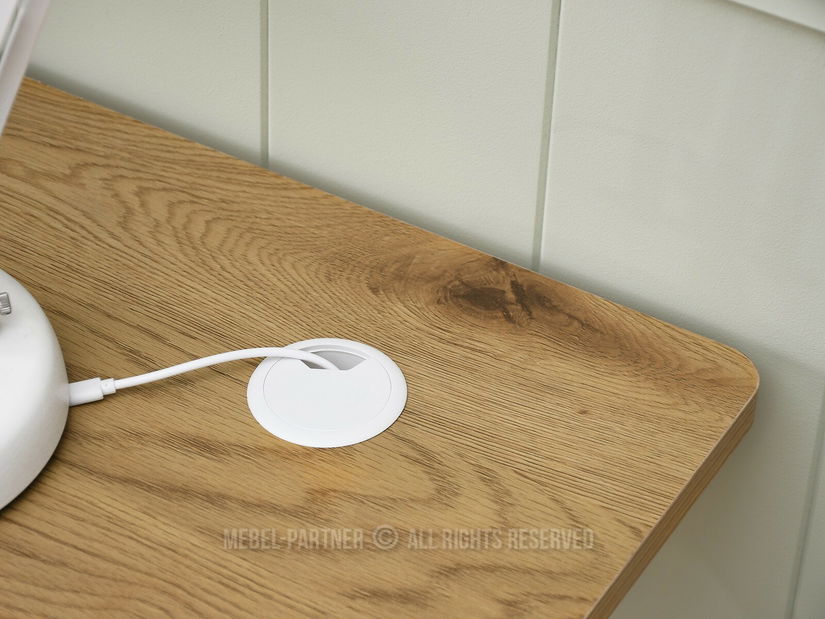 PC stolík Matts 140 (dub + biela)