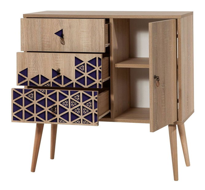 Komoda Valentina 123 (hrast sonoma)