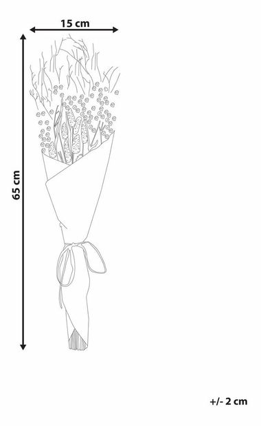 Buchet flori uscate Cheyenne (portocaliu)