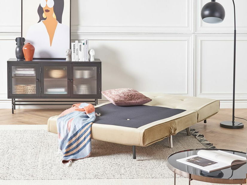 Széthúzható fotel Finnegan (bézs)