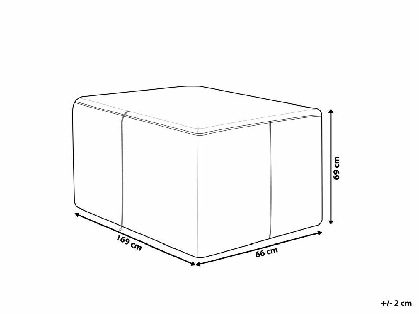 Husă mobilier de grădină HALDI (169 cm) (nilon) (gri)