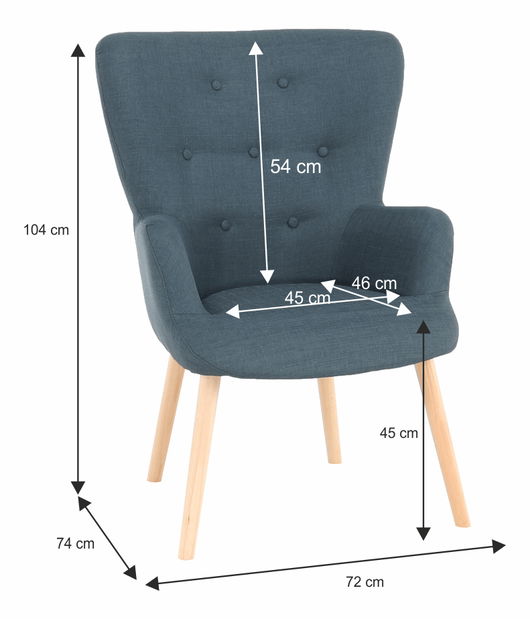 Kreslo Escravo (sivá)