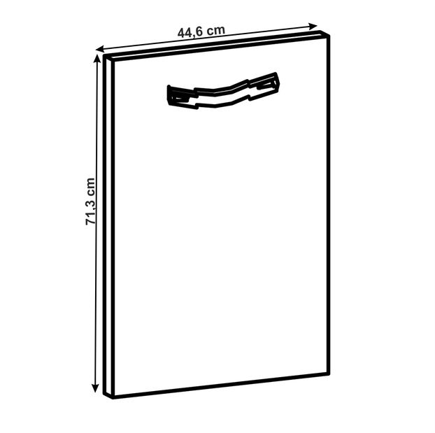 Ușă pentru mașină de spălat vase UȘĂ 44,6X71 
