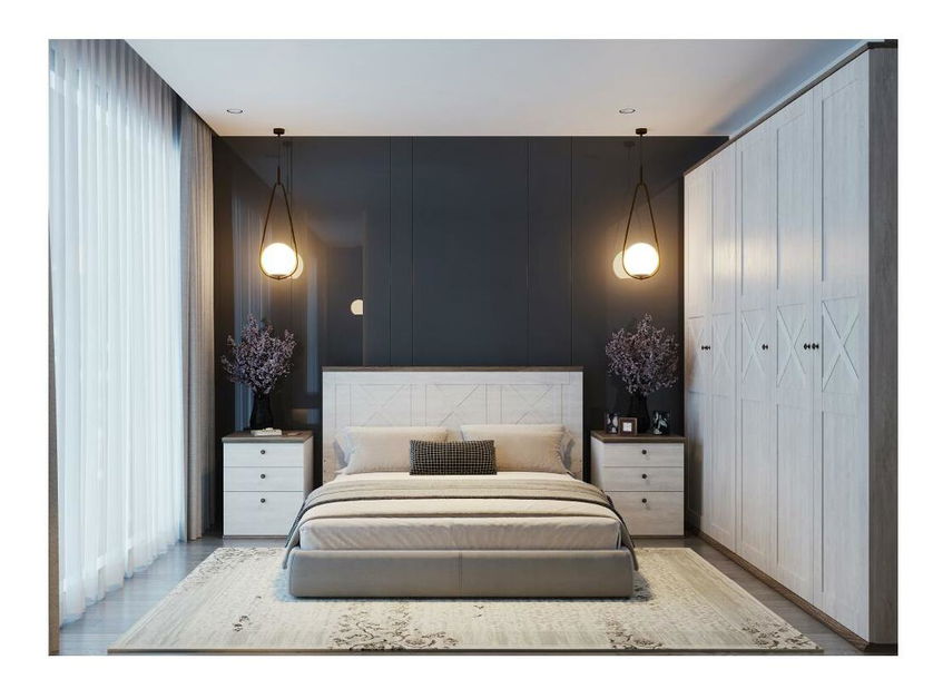 Dulap de haine Telegrafo 1 (pin canyon + stejar sonoma truflă) 