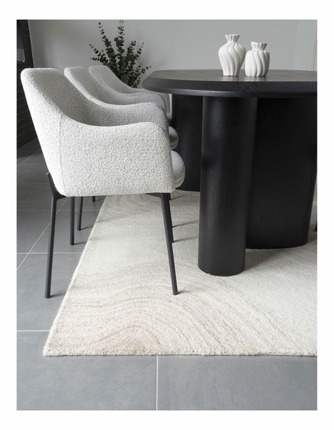 Koberec Srideliaora 1 (svetlohnedá + slonovinová)