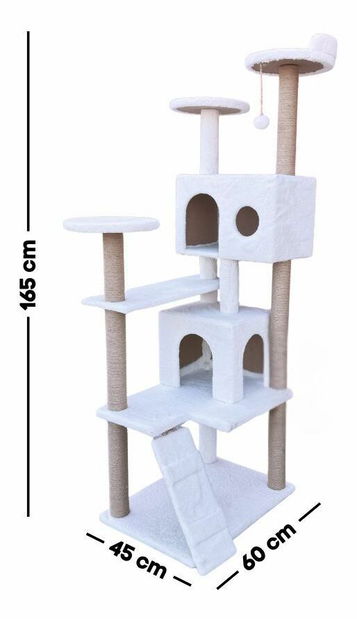 Škrabadlo pre mačky Sina (Biela)