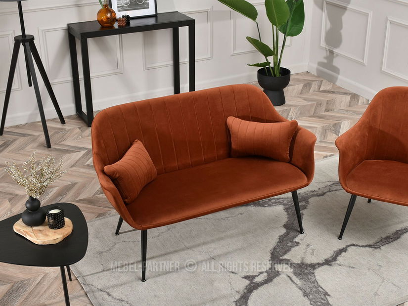 Kanapé Osmol S (réz + fekete)