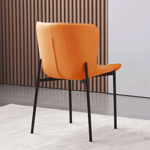 Scaun de sufragerie Polarit (caro alb gri + camel)