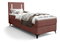 Jednolôžková posteľ 80 cm Ortega Bonell (terakota) (s roštom, bez úl. priestoru) (s LED osvetlením)