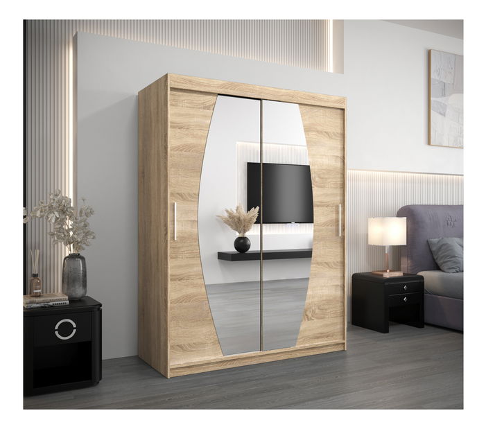 Dulap de haine 150 cm Eclipse (Stejar sonoma + Stejar sonoma)