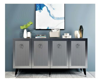 Skrinka Vopula (antracit + strieborná) 