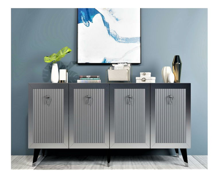 Ormarić Vopula (antracit + srebrna)