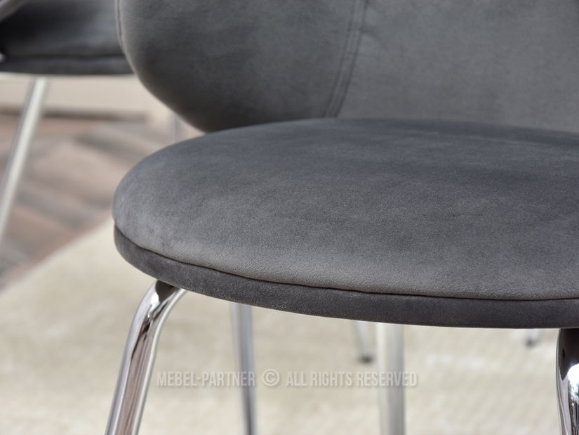 Scaun Carmen (grafit + crom)