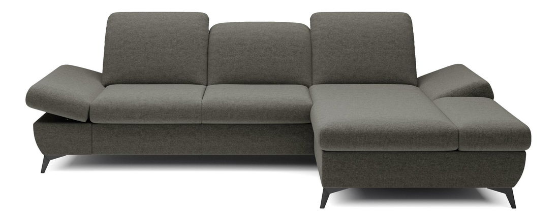 Rohová sedacia súprava Harpie (tmavosivá) (P)