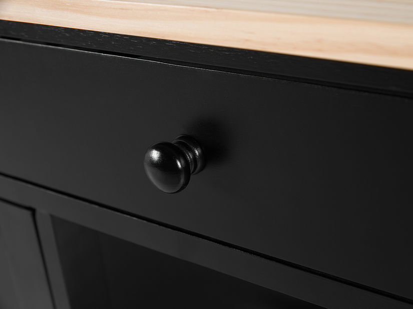 Tálaló kocsi Taroom (fekete)