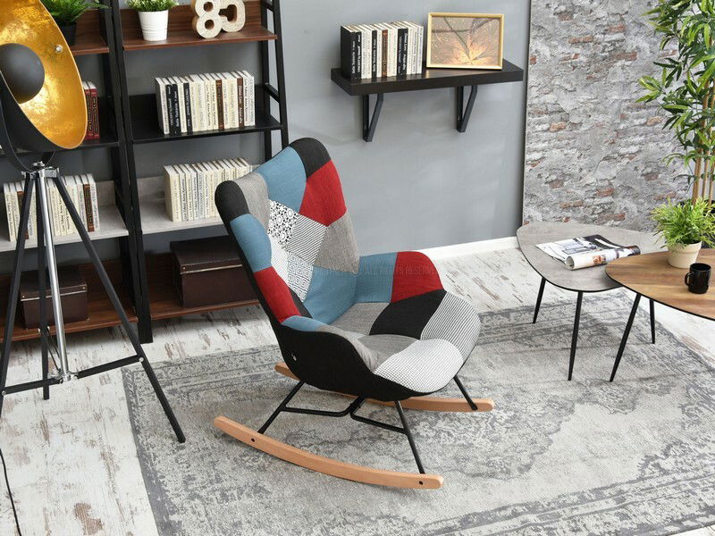 Fotel Sibyla (patchwork + fekete bükk)