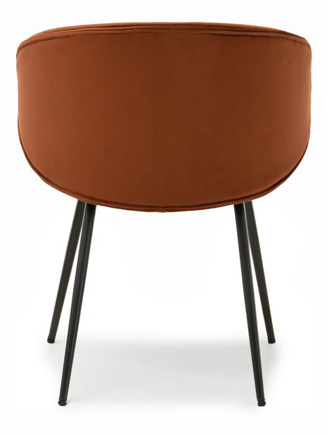 Jedálenská stolička Carbono (medená + chróm)