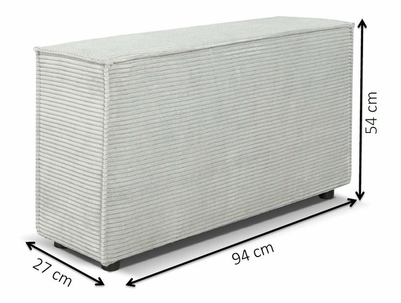 Kutna garnitura Cuboid L (bež) (L)