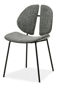 Stolička Tom (čiernošedá + čierna)