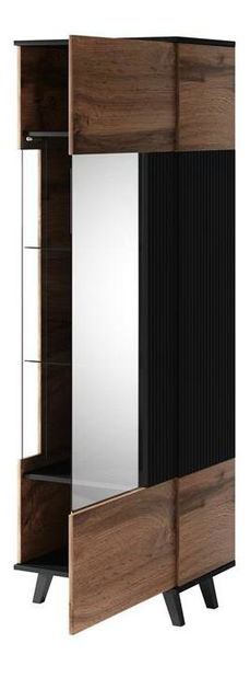 Vitrina Ranae W1 (hrast wotan + crna)