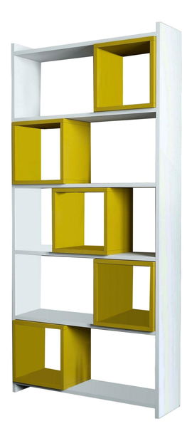 Regál Blanchet (biela + žltá)