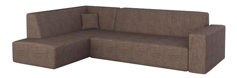 Rohová sedačka Colliria hnedá (L)