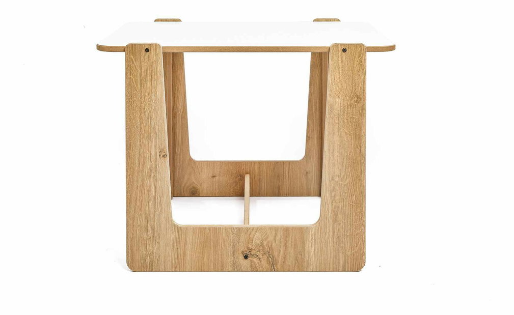 Set detský stolík a stolička Callie 2 (biela + naturálna)