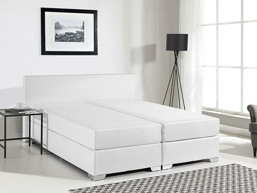 Franciaágy Boxspring 140 cm PREMIER (matracokkal) (fehér)