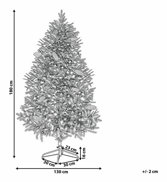 Umjetno božićno drvce 180 cm JONTA (zelena)