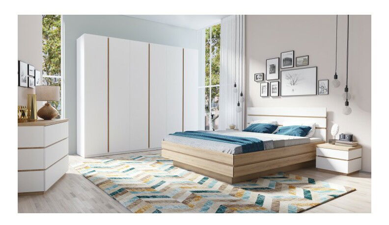 Pat matrimonial 160 cm Priston *vânzare stoc