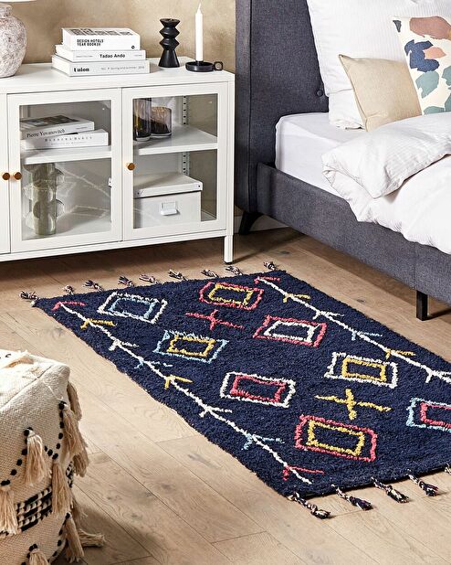 Covor 80 x 150 cm Corriu (negru)