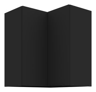 Dulap superior de bucătărie, de colț Sienla 60 60 GN 72 2F 90 (negru mat)