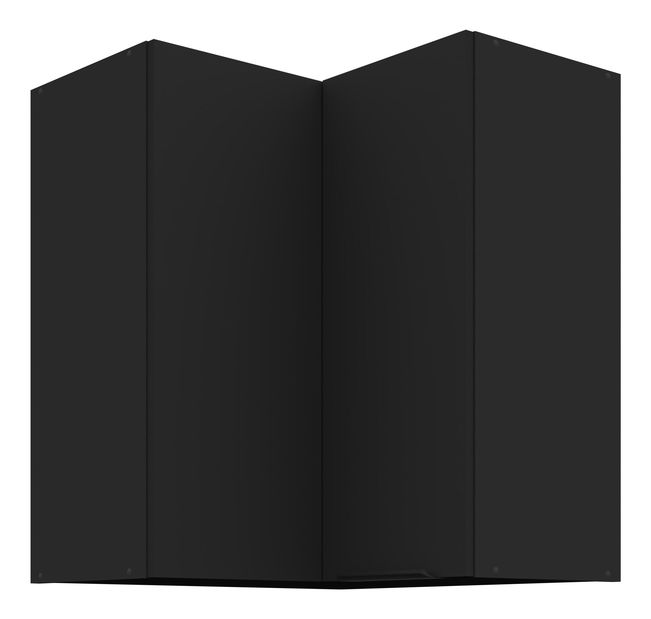 Dulap superior de bucătărie, de colț Sienla 60 60 GN 72 2F 90 (negru mat)