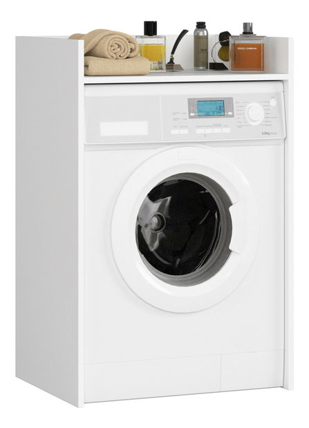 Kúpelňová skrinka na práčku Fritas (biela)