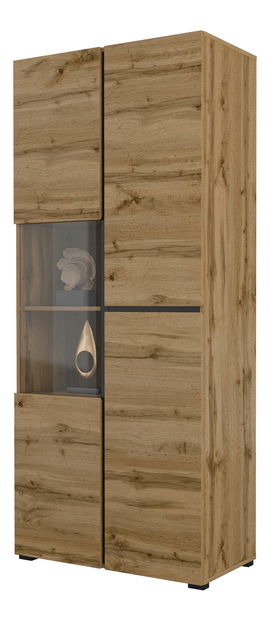 Vitrin Crossroad N12 (wotan tölgy + fekete)