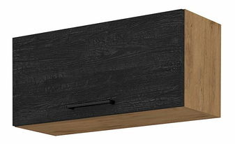 Horná kuchynská skrinka Virion 80 GU 36 1F (dub lancelot + tmavé drevo)